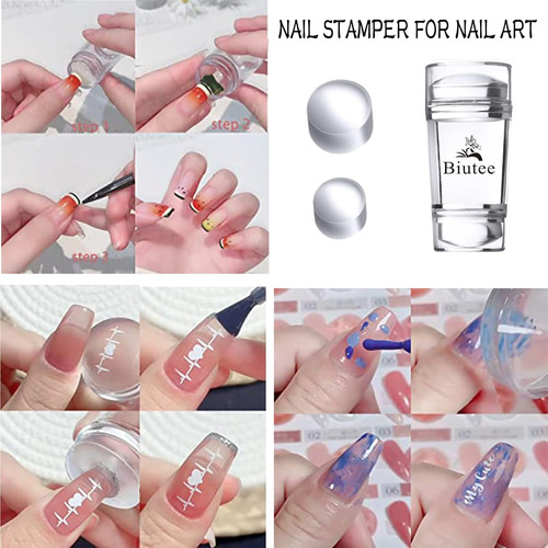Kit De Estampador De Uñas De Gel, Esmalte De Uñas De 7 Color