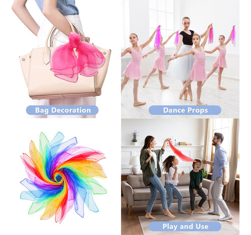Para 24 Pañuelos De Malabares Para Niños, Bufandas De Baile