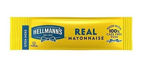 Paquetes De Mayonesa Hellmann's Real 0.38 Oz,