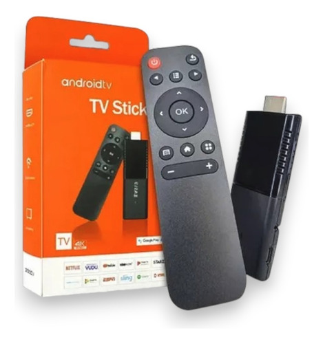 Android Tv Stick 4k Convertidor Smart Tv Luo Wifi Android Negro Estándar