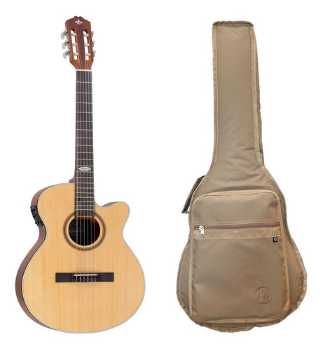 Violao Strinberg Sl200c Ns Flat Nylon Fosco C/ Capa