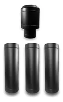 Comprar Kit Chapéu Canhão 200mm E 3 Dutos Com 100cm Preto