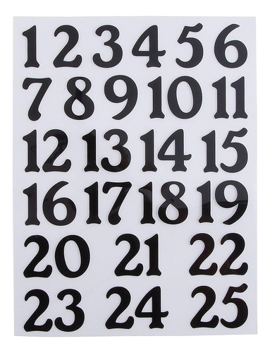 Números De Cuenta Regresiva Planchar, 25 Piezas, Sumin...