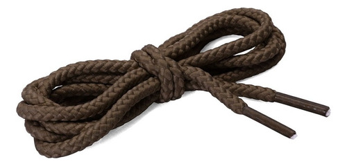 Agujeta Redonda Cordón Para Bota Zapato Color Café 1m 4pieza