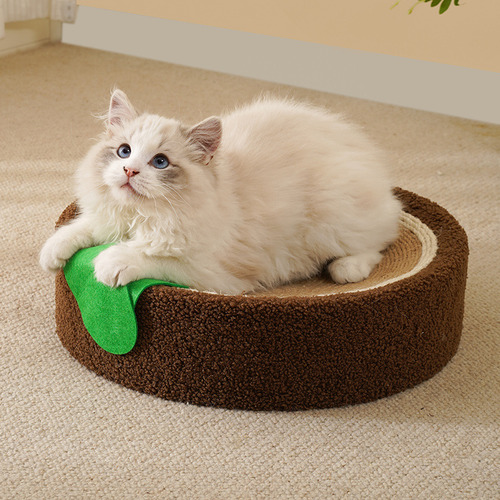 Cama Redonda Para Arranhões Para Gatos, Resistente A Arranhõ