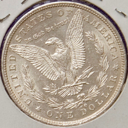 1879 O / Cc Un Dólar Morgan Ms Buen Estado Moneda Rara Plata