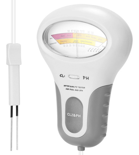 Medidor De Cloro De Ph 2 En 1, Medidor De Ph De Agua D