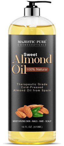 Aceite De Almendra Dulce Puro Majestic, Calidad Super Tripl