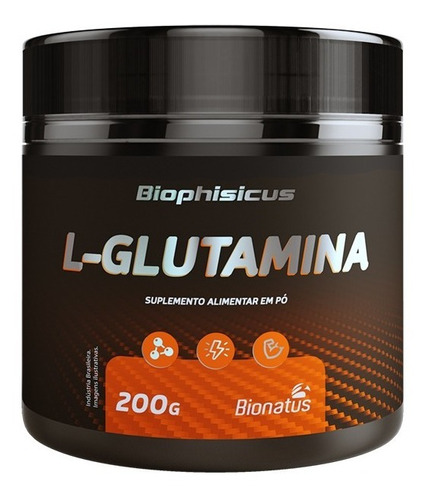 L-glutamina Biophisicus Bionatus 200 Gr Sabor Sem Sabor