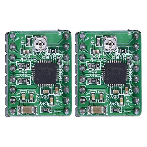 2 Modulo Controlador Motor Paso A4988 Color Verde Para 3d