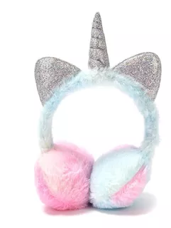 Orejeras Unicornio Peluche Glitter Invierno Skora Multicolor