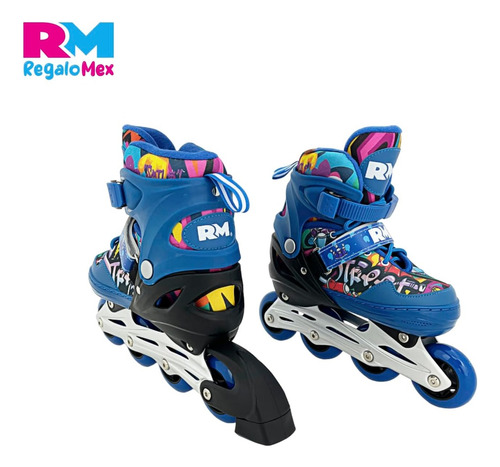 Patines En Linea Ajustables 19.5-23.5 Deportivos De Aluminio