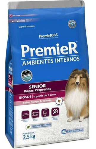 Ração Premier Ambientes Internos Senior 2,5kg