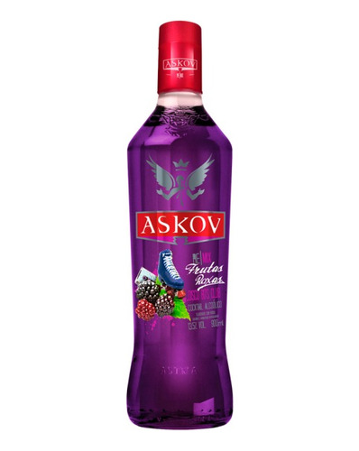 Bebida Askov Remix Vodka Sabor Frutas Roxas Garrafa 900ml