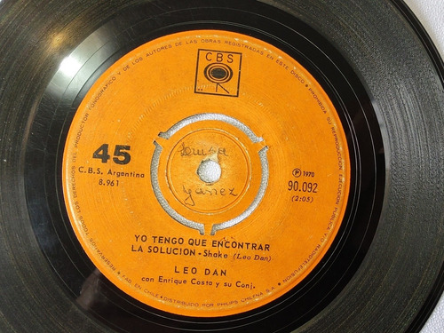 Imagen 2 de 2 de Vinilo Single De Leo Dan Te He Prometido (w141