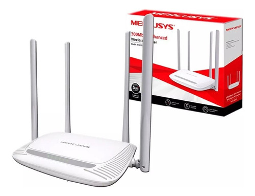 Router Mercusys Wireless/ 2.4 Ghz/ 300 Mbps/ Ieee 802.11n/