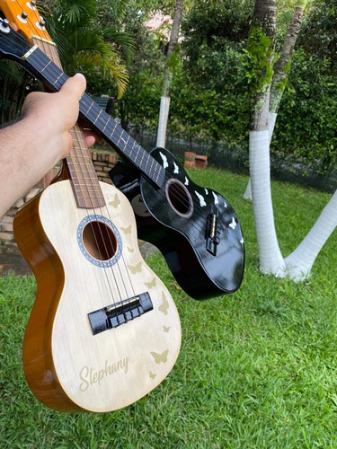 Ukeleles Acusticos Sopranos Color Miel +forro+tutorial+envio