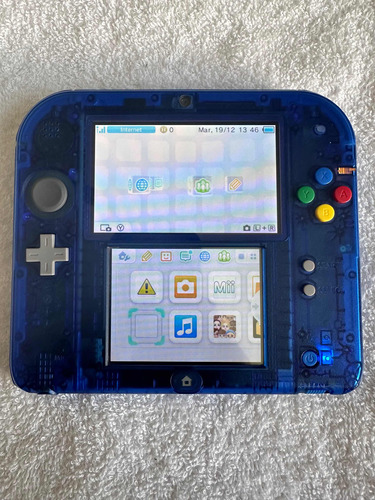 Consola Nintendo 2ds Edición Pokemon Azul Blastoise Muy Rara