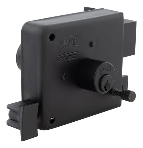 Cerradura Sobreponer Derecha Negro 715 Phillips