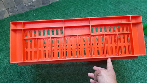Cesta Plastica Fondo Liso Para Pollos Pescado