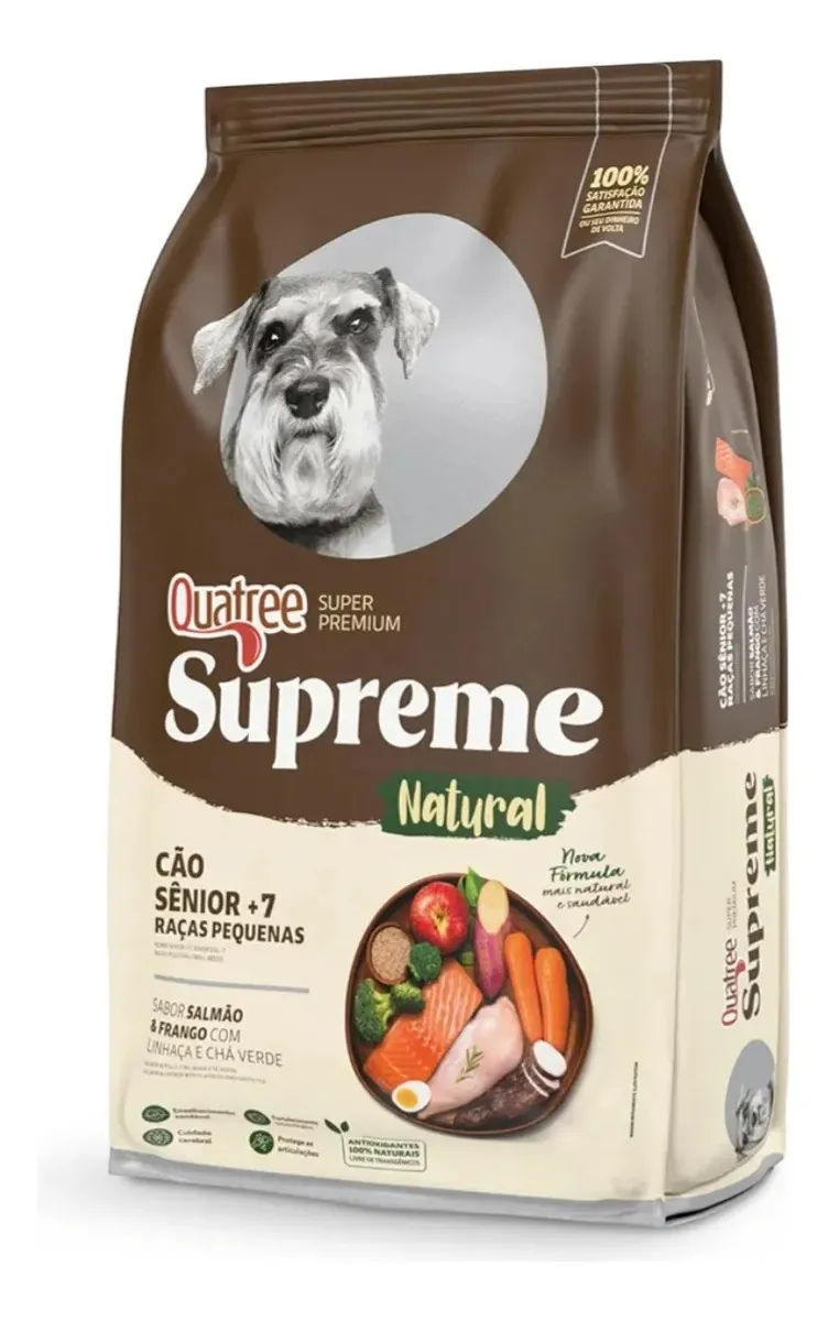 Ração Cachorro Quatree Supreme Senior +7 Pequenas 10,1 Kg