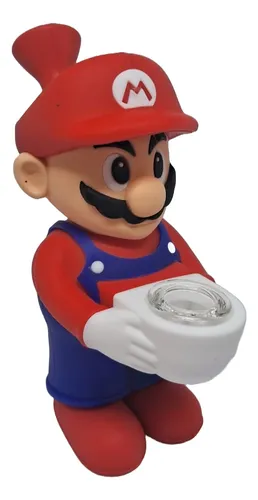 comprar Pipa De Silicona Mario Bross Con Quemador Pyrex