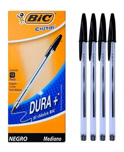 Bolígrafo Bic Punto Mediano Con 12