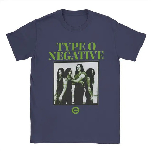 Camiseta Neutra De Algodón Estampado Type O Negative