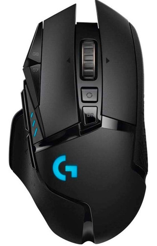 Mouse gamer de juego inalámbrico recargable Logitech G  G Series Lightspeed G502 negro