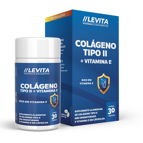 2x Colageno Tipo 2 Tipo Ii + Vitamina E 30 Caps Levita