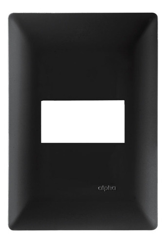 Placa Alpha 1 Modulo Color Negro E913bk1