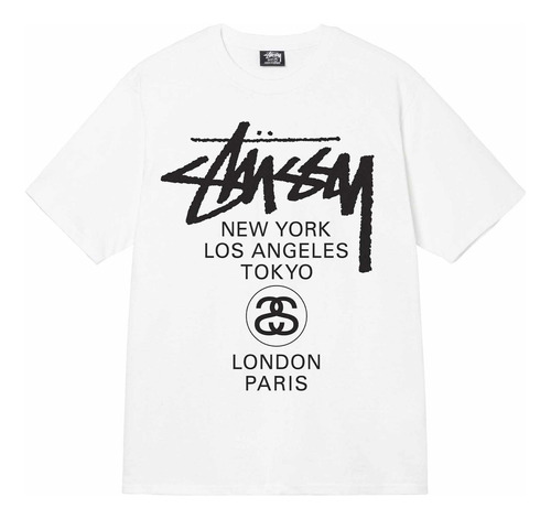 Playera Stussy World Tour Original Y Nueva