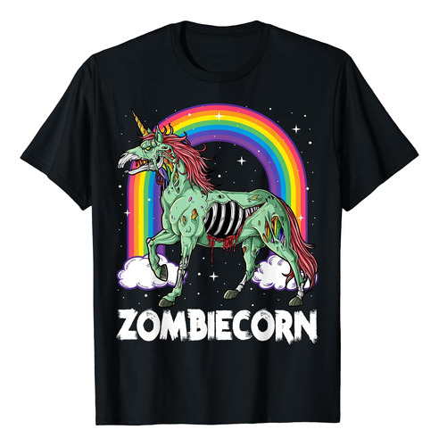 Zombiecorn Zombie Unicorn Halloween Mujeres Niñas Rainbow Ca