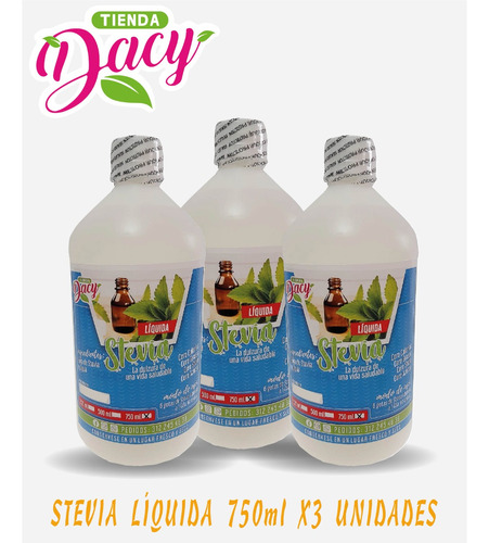 Stevia Líquida Natural 3 Unids - mL a $129
