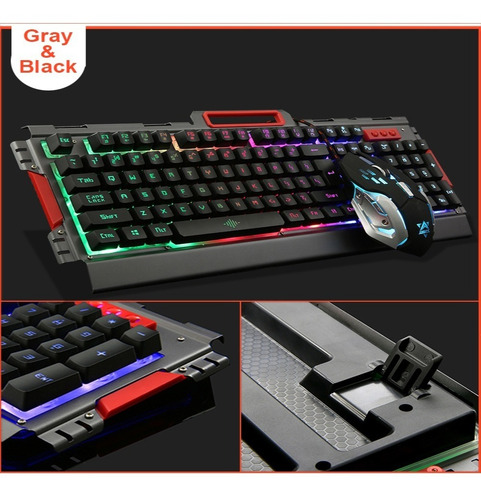 Combo Teclado Gamer + Mouse Gamer Retroiluminado K33