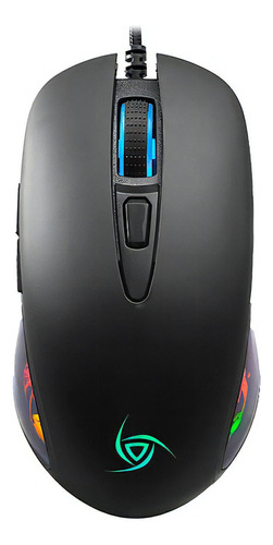 Mouse Gamer Vsg Diode 4800dpi 6 Botones Rgb Alambrico Usb Color Negro