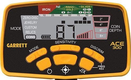 Detector De Metales - Garrett Ace 300 - Bobina Impermeable