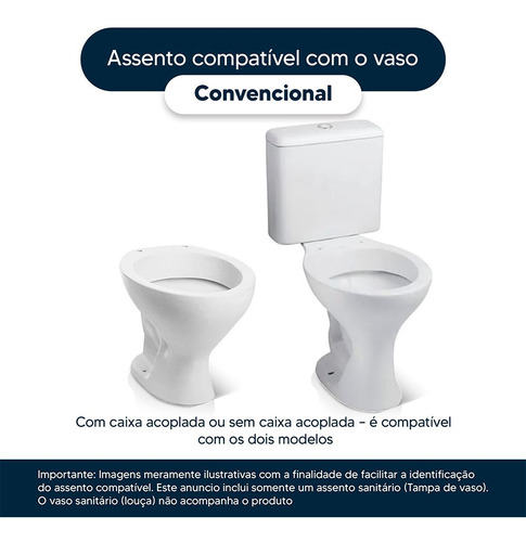 Assento Sanitário Convencional Rosa Shell Para Bacia Incepa