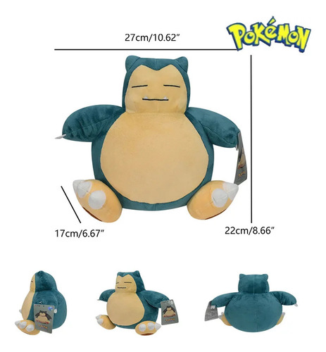 Mz Muñeca Snorlax Plush Toys Anime Pocket Monsters, Regalo