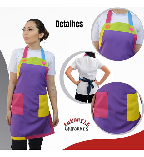 Avental Monitor Recreador - Buffet Infantil, Casa De Festas