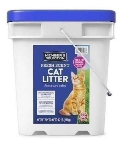 Arena para gatos Member Selection absorbente Cat Litter 42lb