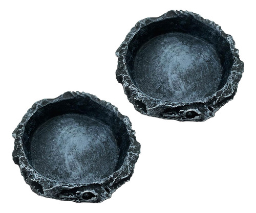 2 Piezas De Plato De Agua Para Reptiles, Alimentador Para