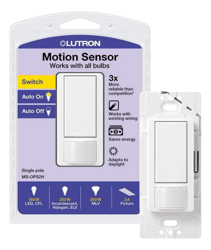 Interruptor De Sensor De Movimiento Lutron Maestro | 2 Amper