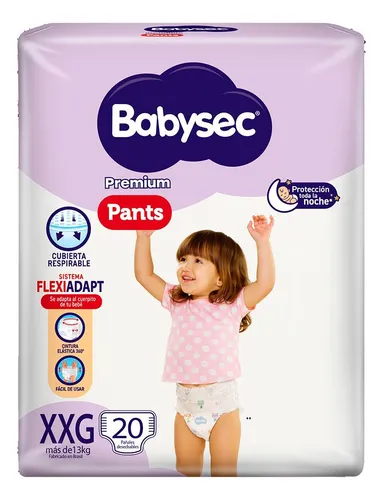 Babysec Premium Pant Xxg X 20 Unid Género Sin género Tamaño Extra extra grande (XXG)