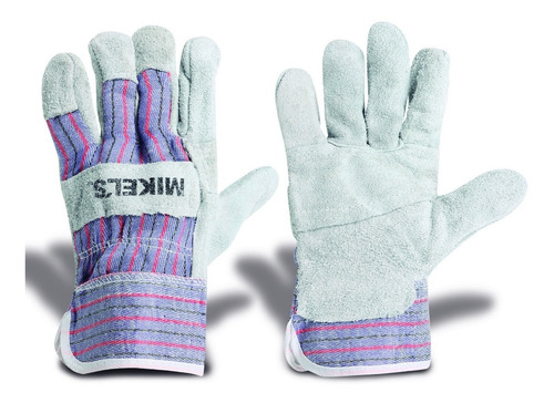 Guantes De Carnaza Con Loneta Mod Gcl-2 Mikels