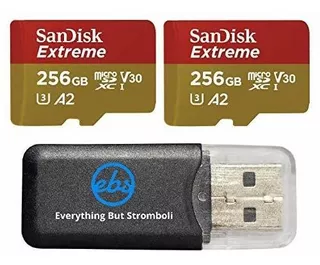 Tarjeta Microsd Sandisk 2 Unidades Extreme V30 A2 De 256 Gb