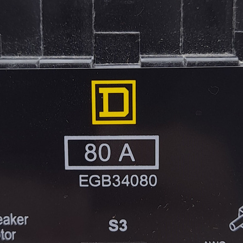 Square D Egb34080 Circuit Breaker, 3-pole, Bolt-on, 80a, Cck