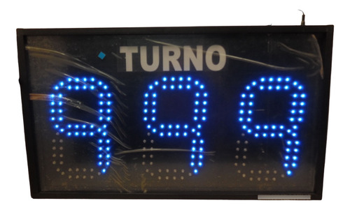 Turnero Electrónico Led 3 Dígitos - Control Cableado