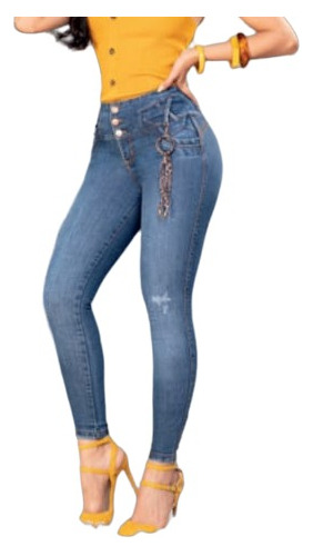 Jeans Colombiano 100% Original Levantacola Style Future 2387