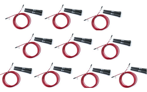 Kit Corda De Pular Speed Rope Rolamento 10 Unidades Odin Fit